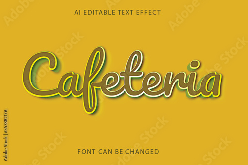 Cafeteria text effect