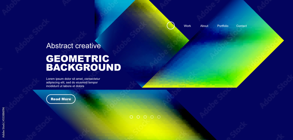 Triangles with fluid gradients, abstract landing page background. Minimal shapes composition for wallpaper, banner, background, leaflet, catalog, cover, flyer Triangles with fluid gradients, abstract landing page background. Minimal shapes composition for wallpaper, banner, background, leaflet, catalog, cover, flyer