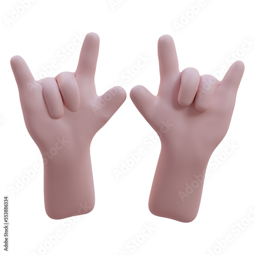 rock hand gesture