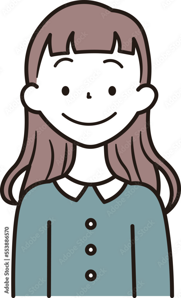 アジア人女性のイラスト素材 アジア人女性のイラスト素材