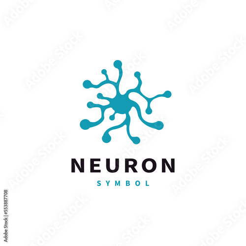 neuron creative vector icon illustration logo design