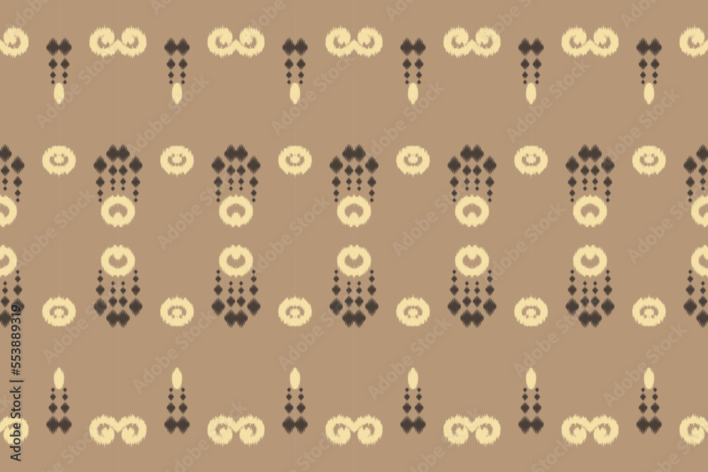 Fototapeta premium Ethnic ikat print batik textile seamless pattern digital vector design for Print saree Kurti Borneo Fabric border brush symbols swatches designer