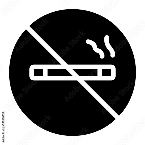 no smoking glyph icon