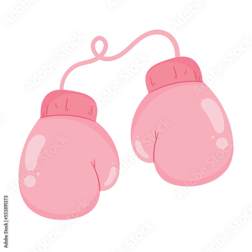 boxing pink gloves