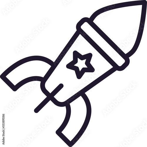 Army line icon on white background