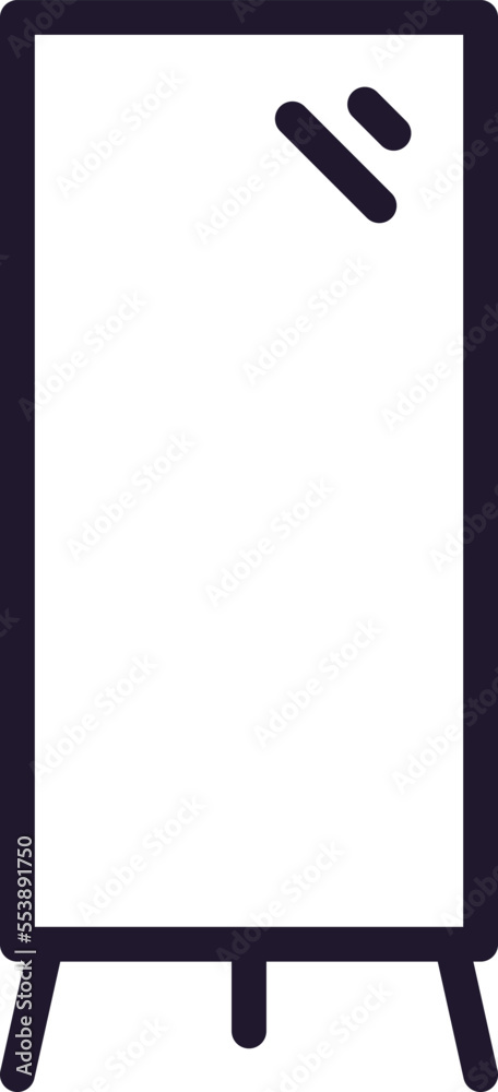 Furniture line icon on white background Furniture line icon on white background
