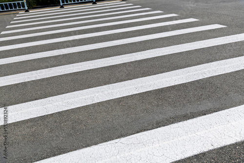 Close up of zebra crossing