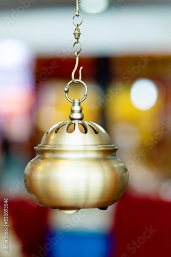 Close up of a small burner censer