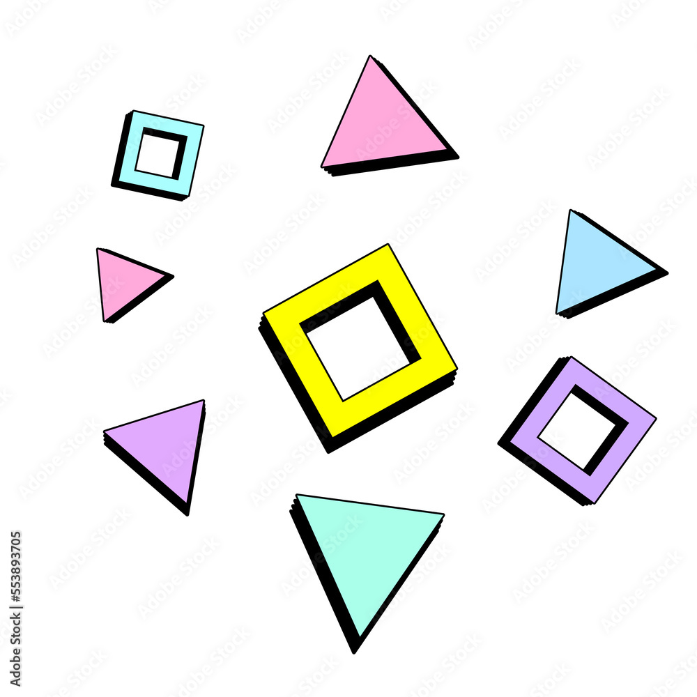 Abstract Retro style 80s-90s memphis geometrical pattern design comic pop art. Abstract Retro style 80s-90s memphis geometrical pattern design comic pop art.