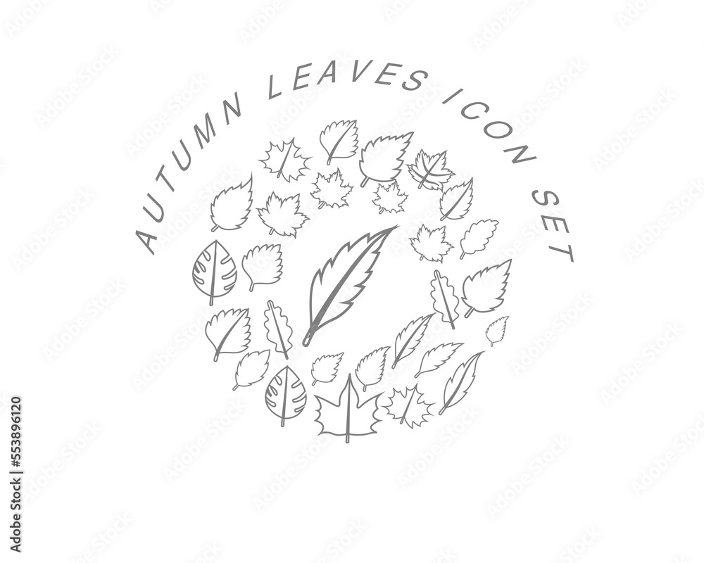 Vector autumn icon set Vector autumn icon set