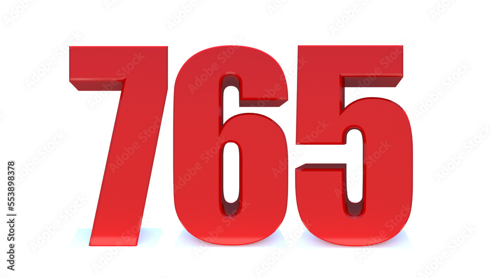 765 number 765 number