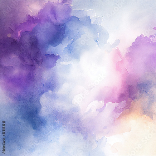 Watercolor gradient texture. Abstract colorful background Digital illustration © Visual Content