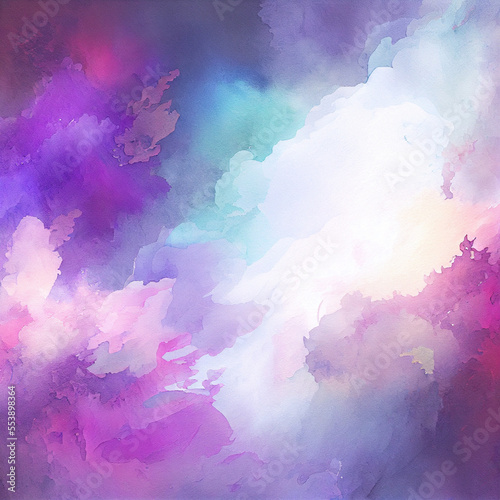 Watercolor gradient texture. Abstract colorful background Digital illustration