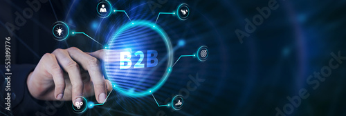 Business, Technology, Internet and network concept. B2B Business company commerce technology marketing concept.