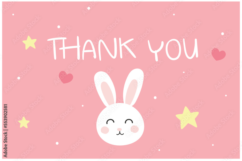 Thank You card greeting typography vector illustration Thank You card greeting typography vector illustration