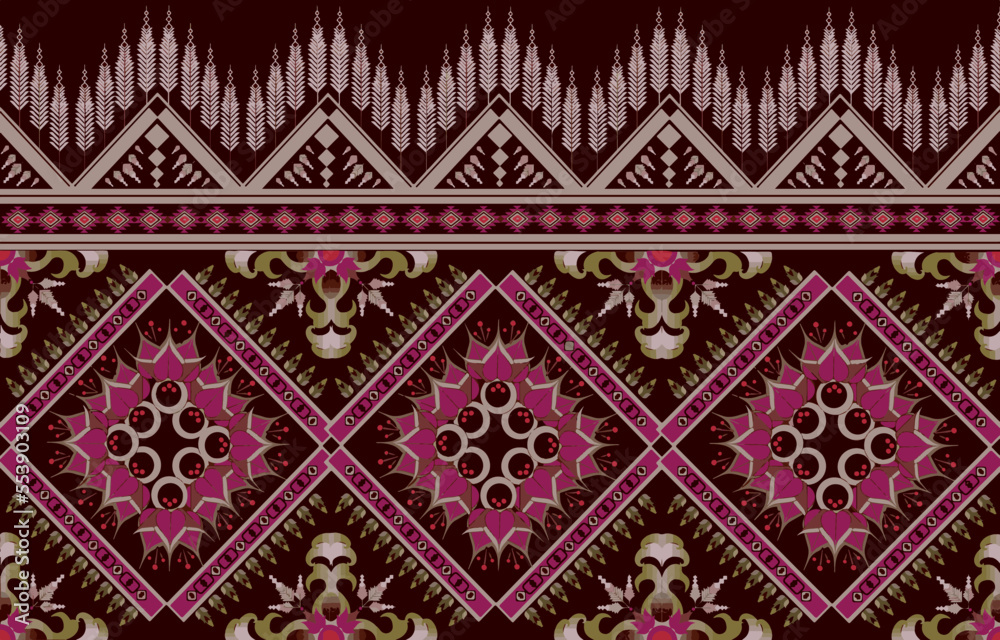 Seamless vintage pattern, floral background in Provence style
