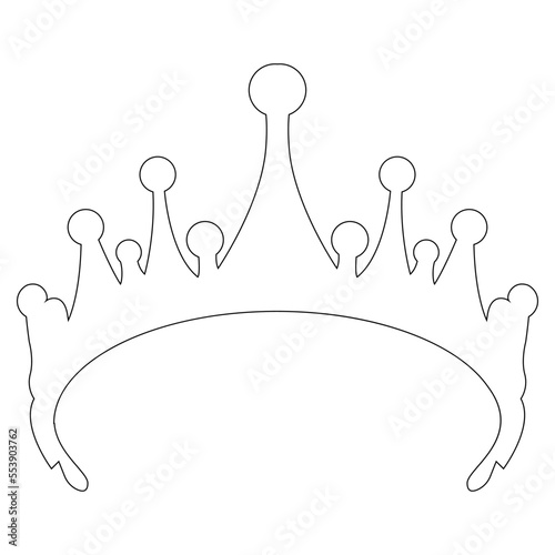 bride crown icon vector