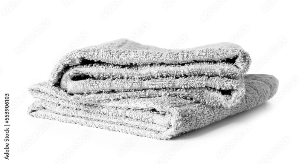 Soft terry towels on white background Soft terry towels on white background