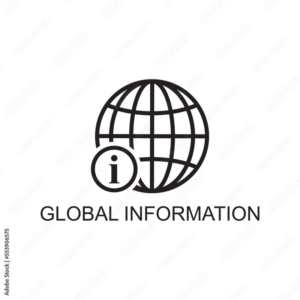 global information icon , business icon