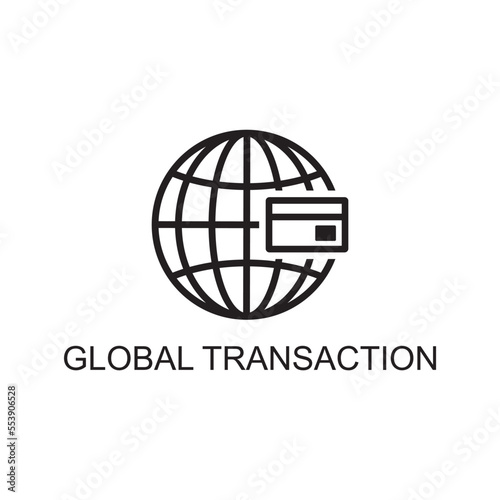 global transaction icon , business icon