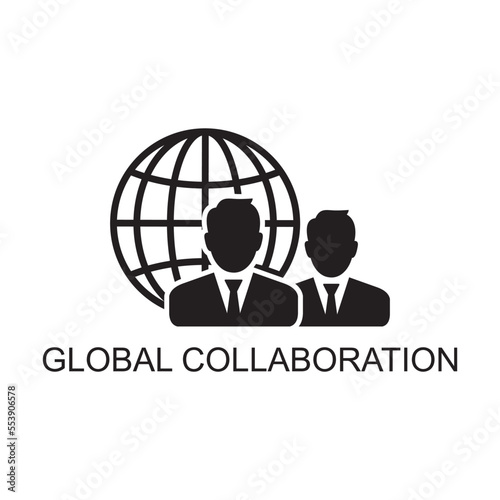 global collaboration icon , business icon