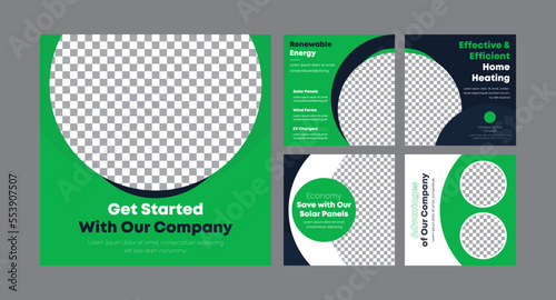Solar energy for your home instagram carousel post