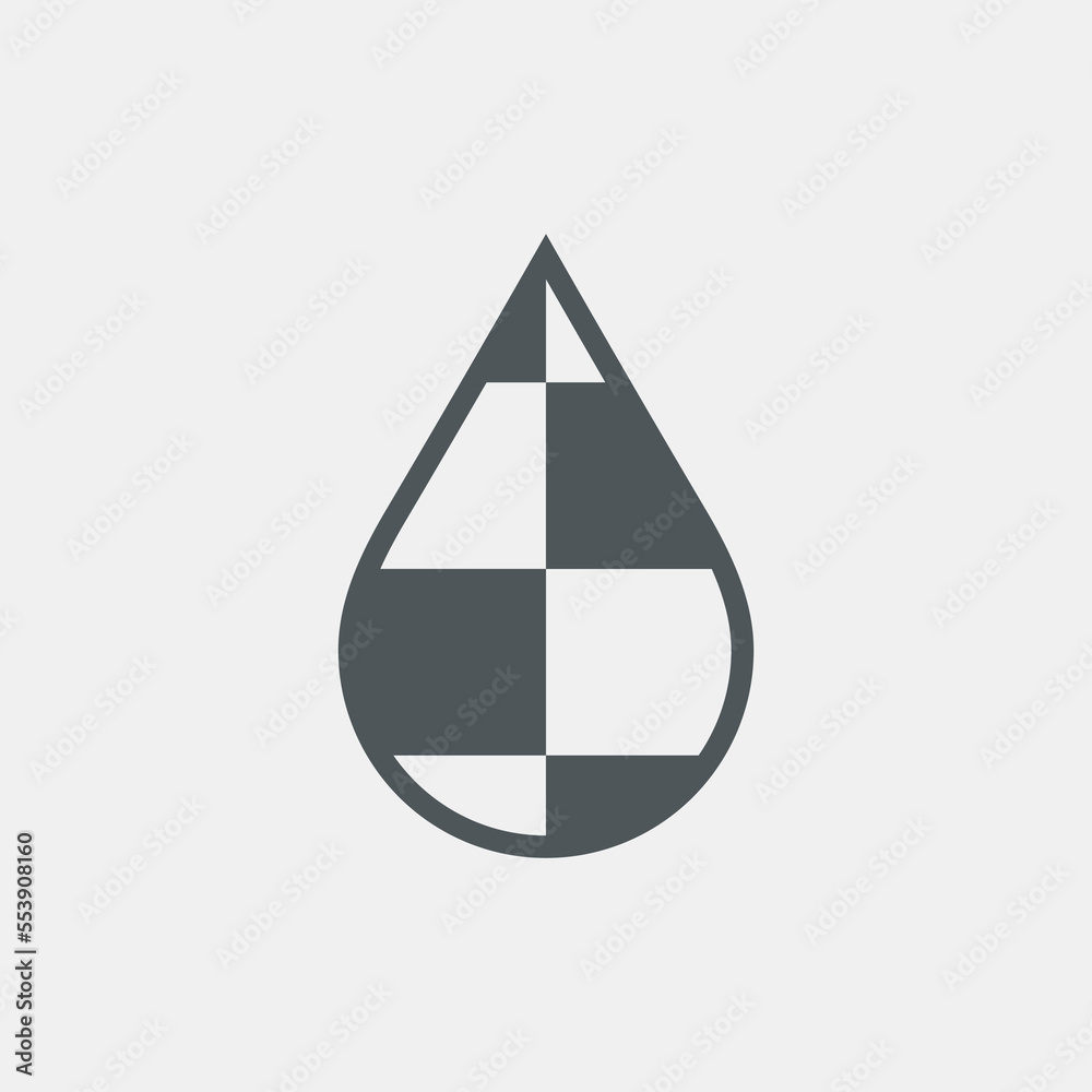 Water drop droplet raindrop oil blood icon illustration cut Water drop droplet raindrop oil blood icon illustration cut