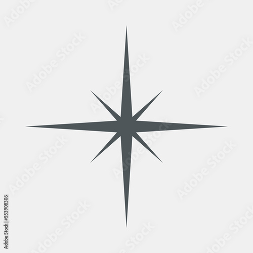 Star north quality vector illustration cut