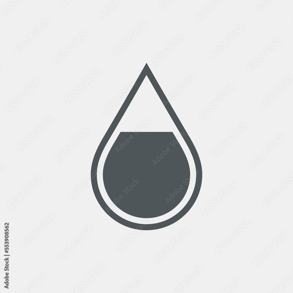 Water drop droplet raindrop icon illustration cut Water drop droplet raindrop icon illustration cut