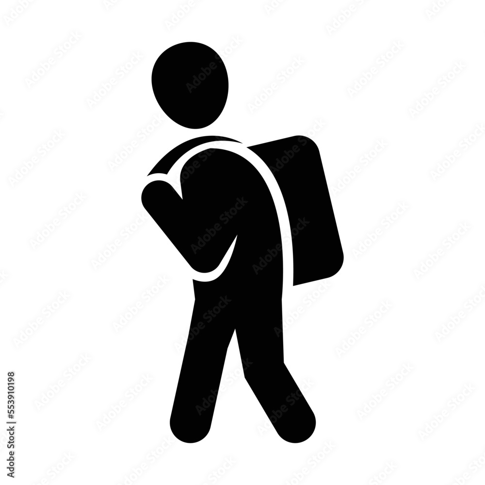 Go to school icon vector graphic illustration Go to school icon vector graphic illustration