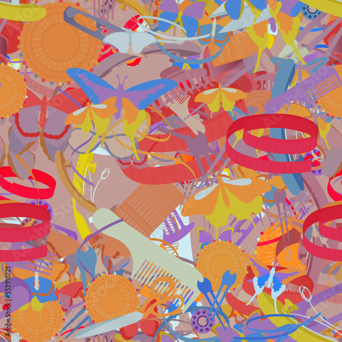 Background pattern abstract design texture. Seamless. Theme is about wing, wild, gorgeous, design, weaving, tropical, nature, tailor Shears, striped fabric, repeat, hairstyle, stitch, Red Admiral