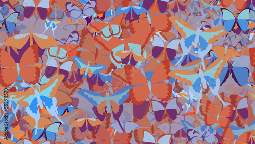 Background pattern abstract design texture. Seamless. Theme is about summer, Pipevine, Butterfly, ornate, wildlife, delicate, fly, vector, design, decoration, Monarch, nature, exotic, beautiful