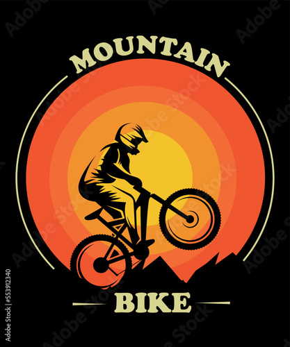 MOUNTAIN BIKE T SHIRT DESIGN