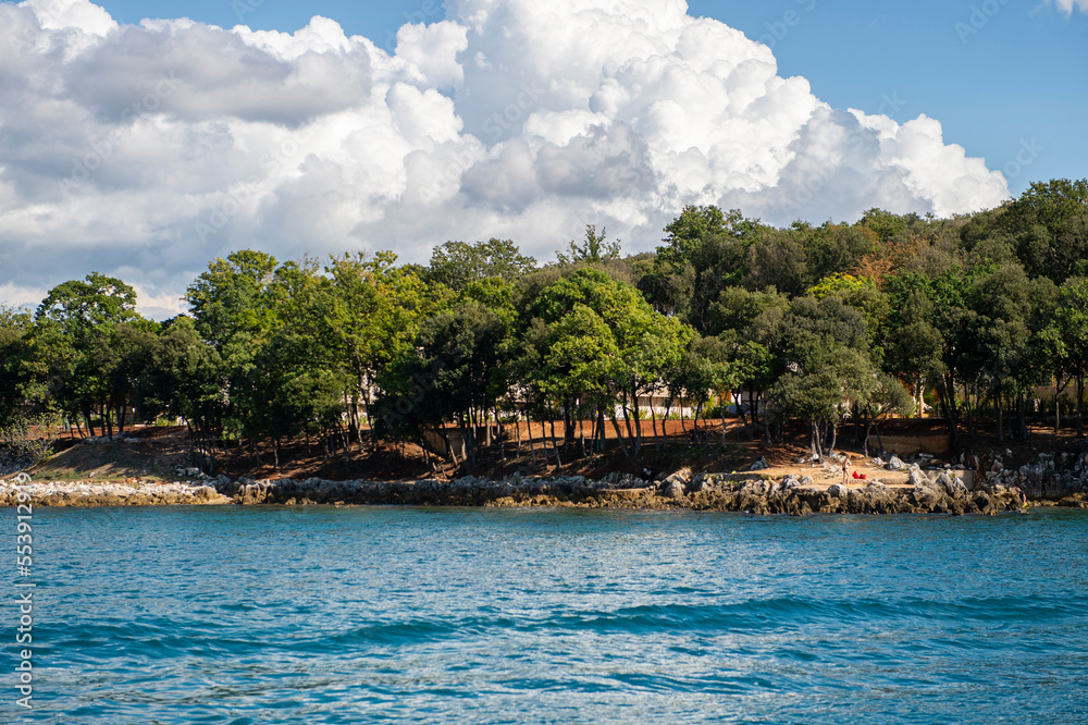 Istrian peninsula, view from the open sea Istrian peninsula, view from the open sea