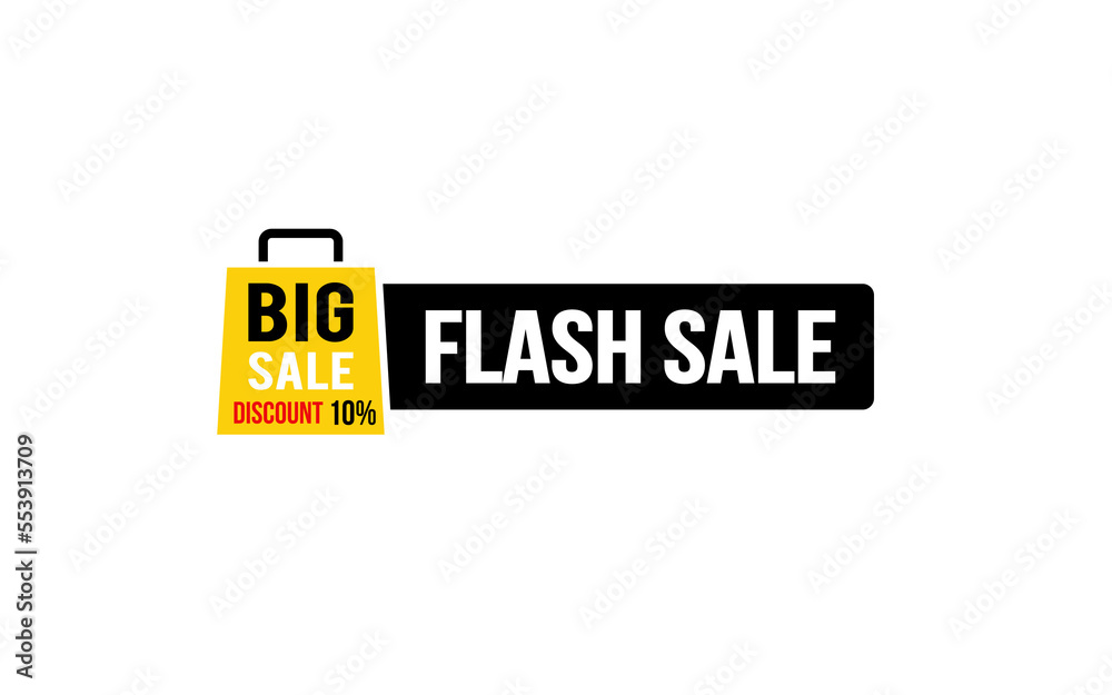 10 Percent flash sale offer, clearance, promotion banner layout with sticker style. 10 Percent flash sale offer, clearance, promotion banner layout with sticker style.