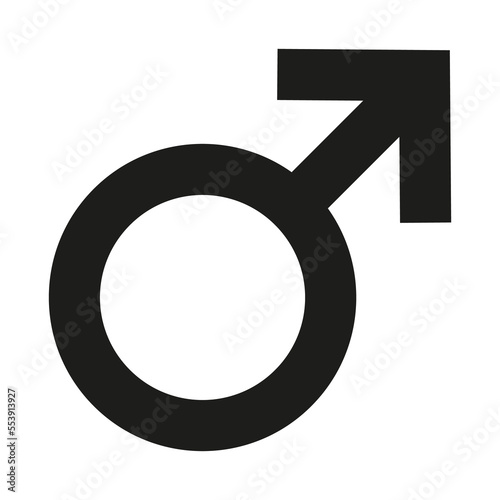 Gender male symbol icon. Man symbol illustration