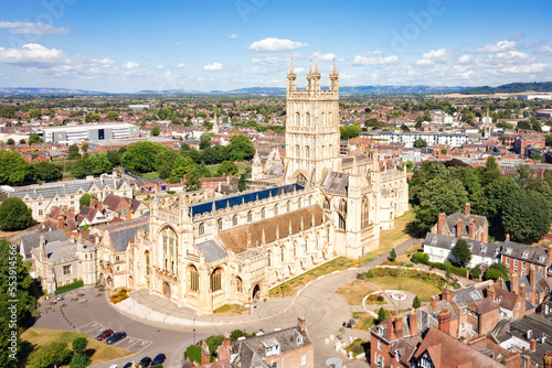 Gloucester cathedral from above photo
