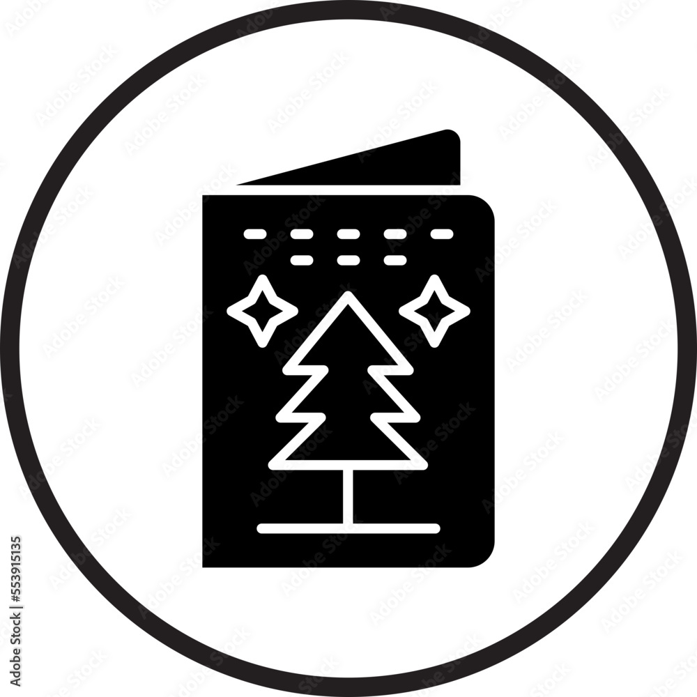 Christmas Card Icon Style Christmas Card Icon Style