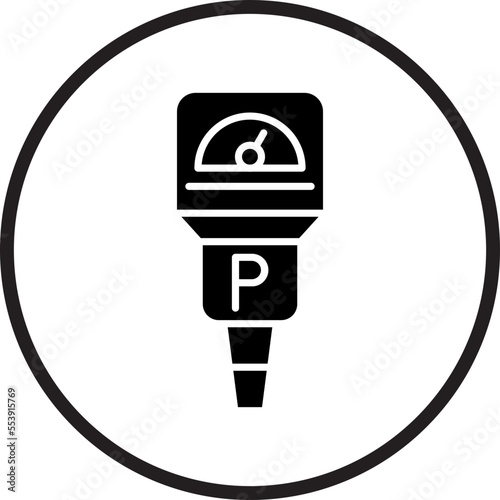 Parking Meter Icon Style