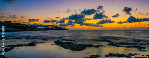 Eternal Light: Sunrise over the Atlantic Ocean at Bahia Honda Bridge in the Florida Keys