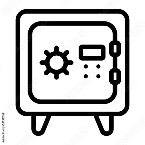 safebox line icon