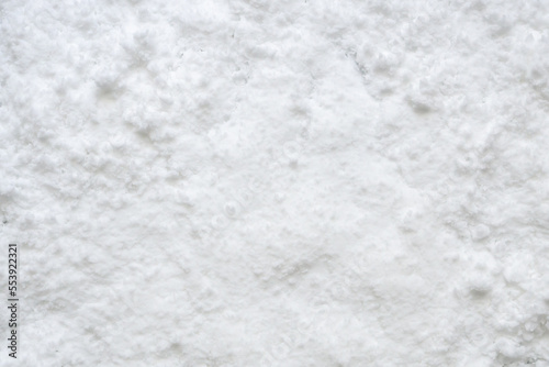 White snow texture background high angle view