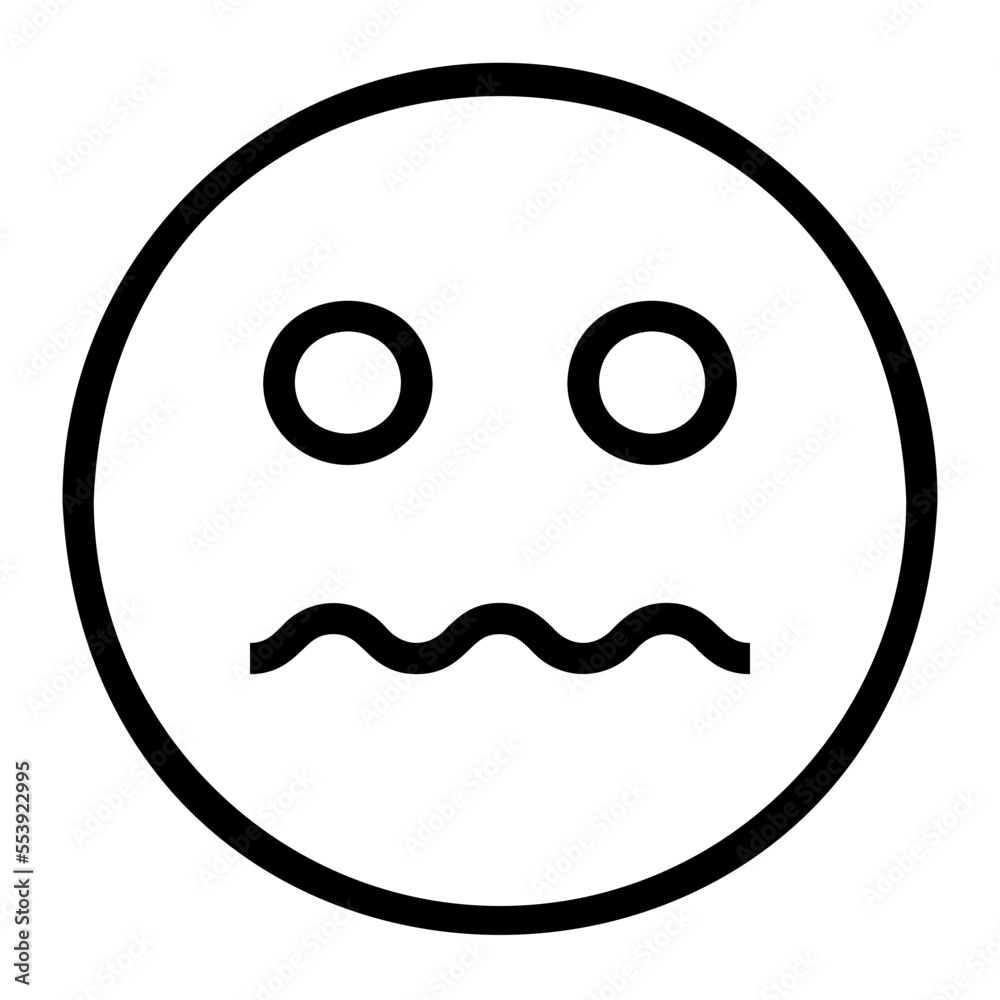 worry line icon worry line icon