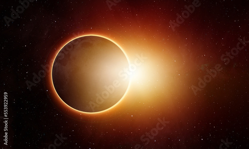 Fototapeta Naklejka Na Ścianę i Meble -  Annular Solar Eclipse 