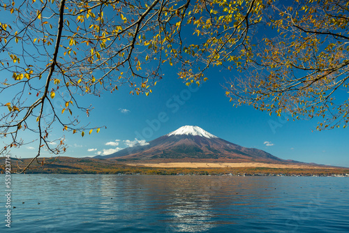 Mount Fuji and Yamanaka Lake  Japan 