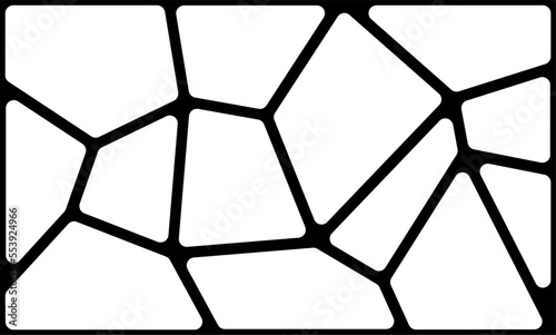 black white decoration alternative background stained glass pattern. stone texture wall pattern. abstract vector pattern for your background