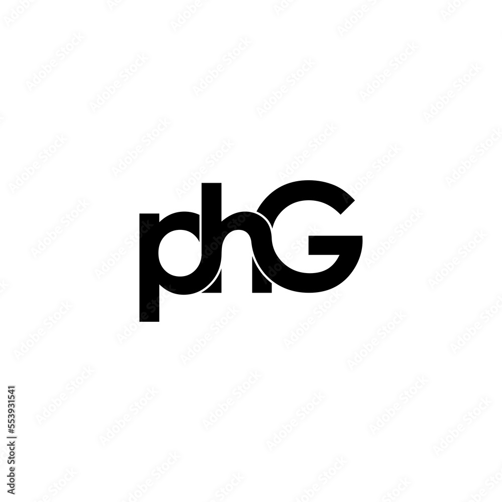 phg letter initial monogram logo design phg letter initial monogram logo design