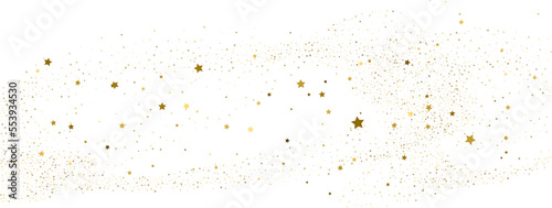 Silver gold stars confetti.