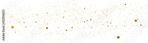 Fotografia Silver gold stars confetti.