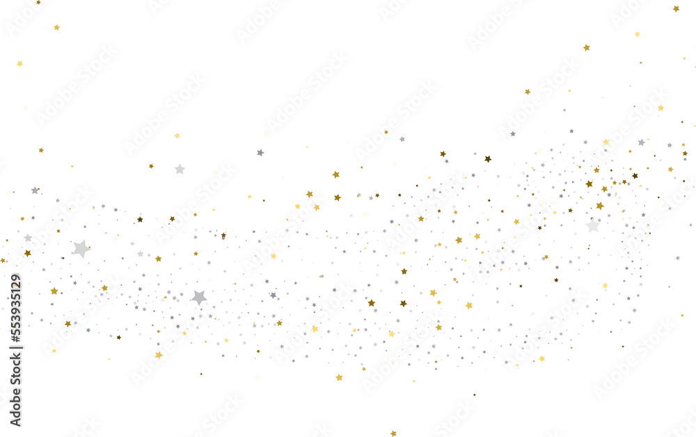 Silver gold stars confetti. Silver gold stars confetti.